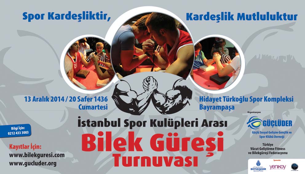 GÜÇLÜDER, İstanbul Bilek Güreşi Yarışması Düzenliyor